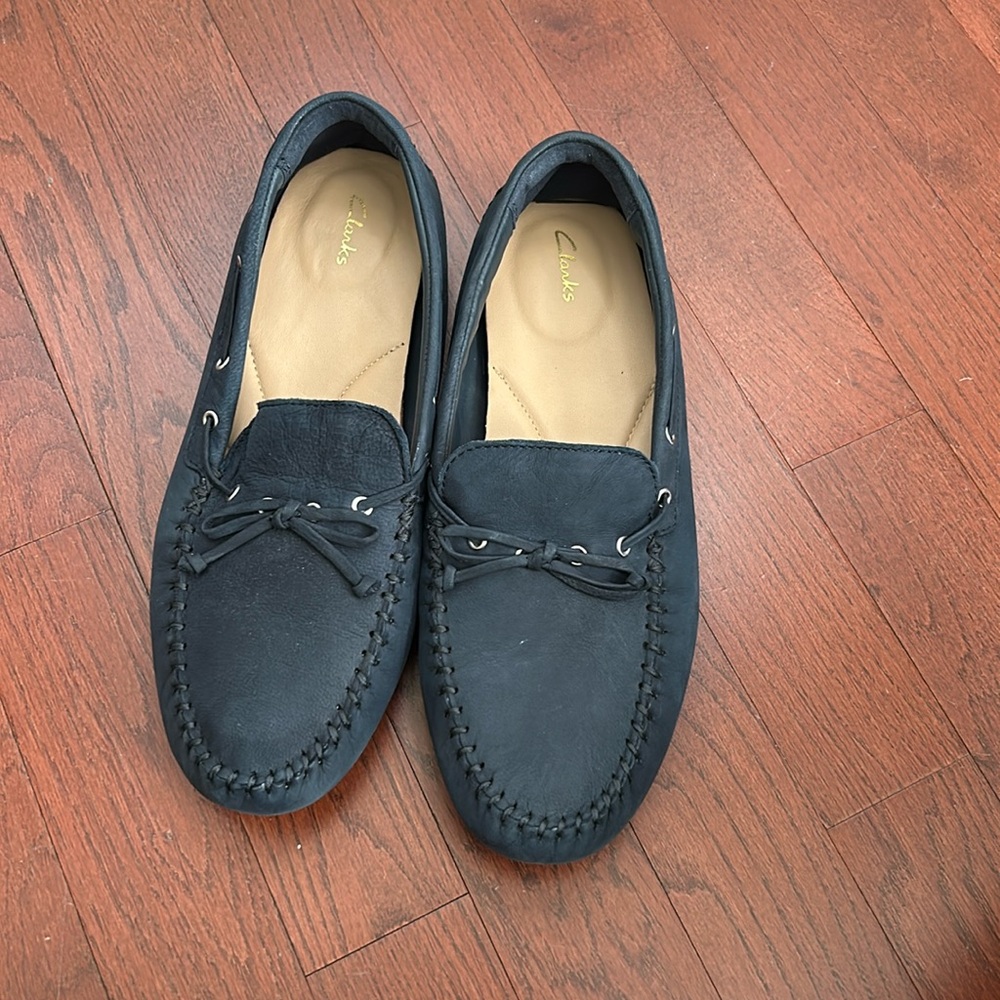 Women’s Clarks Navy Loafers